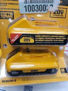 DEWALT 20V MAX COMPACT 3AH  DCB230-2 2-PACK