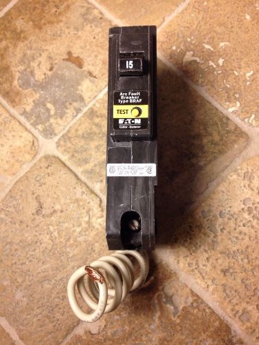 EATON Cutler Hammer BRAF 1 pole 15 amp BR115AF ARC FAULT Circuit Breaker