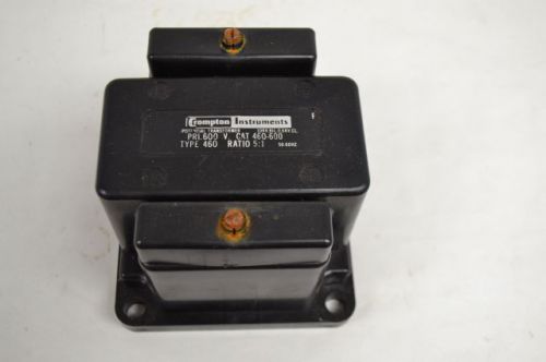 Crompton 460-600 potential 5:1 voltage 460v-600v to 92v-120v transformer d204609 for sale