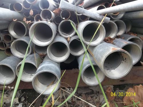 Rigid, threaded, galvenized steel pipe, 2 1/2&#034; x 10&#039; long, used for sale
