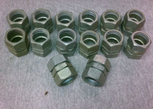 LOT OF 14 BRIDGEPORT 261-DC 3/4&#034; Concrete Tight Compression Type EMT Coupling