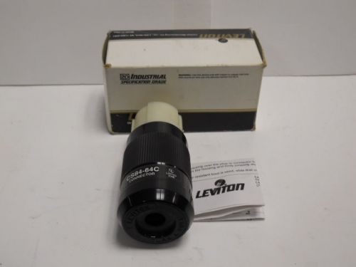 Leviton California Twist Locking Connector Plug Non-NEMA 50A 480V CS84-64C Boxed