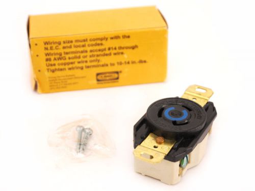 NEW Hubbell HBL2320 2-Pole 3-Wire 20A 250VAC NEMA L6-20R Twist-Lock Receptacle