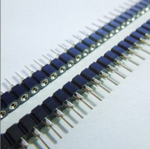 10pcs single row 40pin 40p 2.54mm round female pin header socket for sale