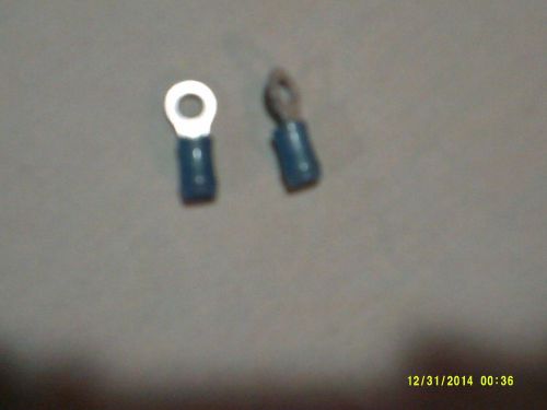 100 amp blue nylon insulated ring terminal connectors 16-14 wire #8 stud for sale