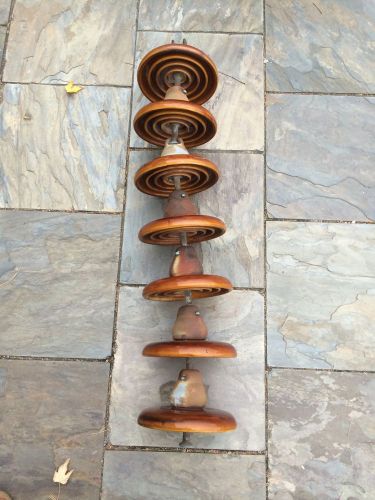 Antique Vintage Electrical Insulators - Steampunk 7 Segments 10&#034; In Diameter