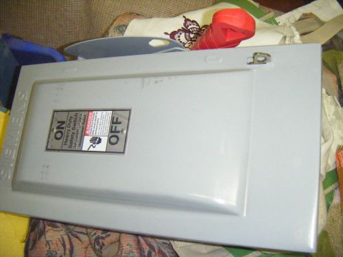 Sieman 30 amp 600 volt disconnect