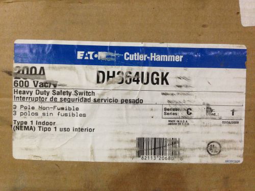 Eaton Cutler Hammer DH364UGK 200A 600V Disconnect