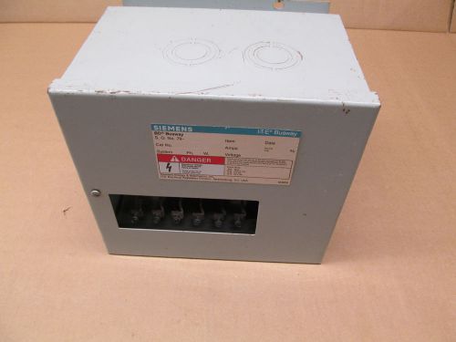 1 NEW SIEMENS ITE I-T-E 555 BUS PLUG 200A 200 AMP 250 VAC 3PH 3W NO BREAKERS