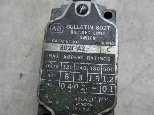 (X1-2) 1 ALLEN BRADLEY 802T-A2 LIMIT SWITCH