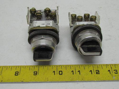 Allen bradley 800t-j91  3 position selector switch s-m-s 800t-xa contact blocks for sale