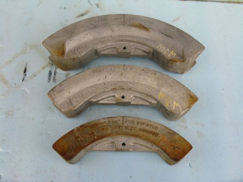 GREENLEE Set Of 3 Bending Shoes 2&#034; IPS, 1-1/2&#034; IPS &amp; 1-1/4&#034; IPS