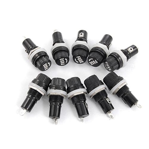 10 Pcs Electrical Panel Mounted 5 x 20mm Fuse Holder Xmas