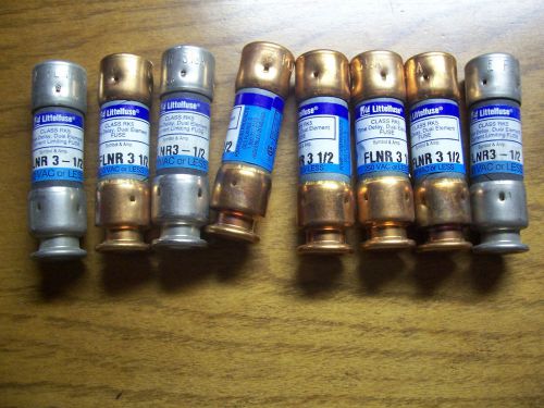 FLNR 3-1/2 NIB TIME DELAY FUSE 250V FRNR 3-1/2 LOT OF 8