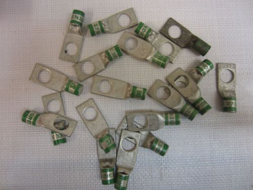 THOMAS &amp; BETTS 1 AWG STR. 37 GREEN CRIMP LUG 1/2” HOLE (19 PCS)