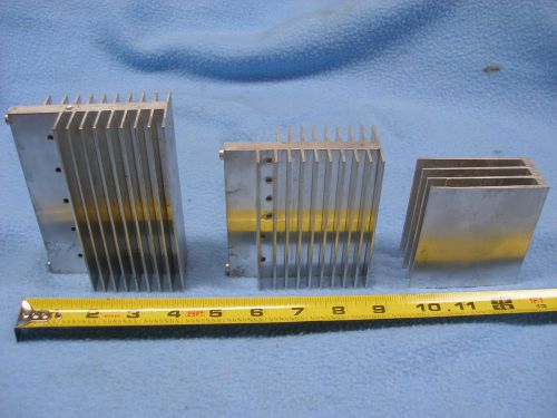 Set of 3 aluminium heat sinks, for sale