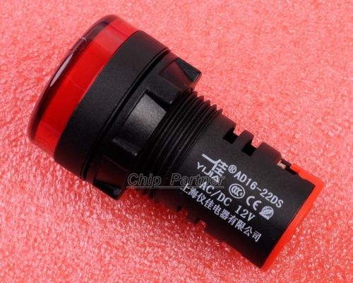 Red led indicator pilot signal light lamp 12v for sale