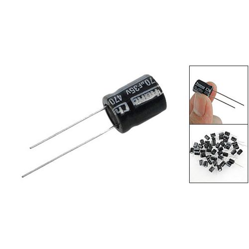 2015 50 pcs 470uf 35v aluminum electrolytic capacitors 10x13mm for sale