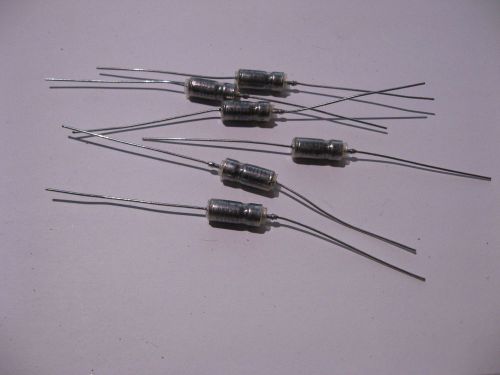 Qty 6 Wet Tantalum Axial Capacitors 2.5uF 100V Vishay M39006/22H-0622 - NOS