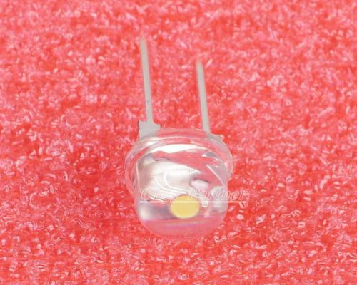 50pcs Straw Hat 8MM 0.5W White LED Light Emitting Diode