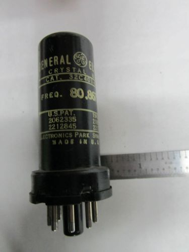 GENERAL ELECTRIC QUARTZ CRYSTAL OSCILLATOR FREQUENCY 80.867 KC