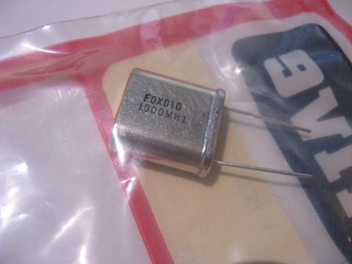 Qty 1 Fox Crystal 1,000 MHz FOX010-1.000MHz HC-33 - NOS Retail Bag