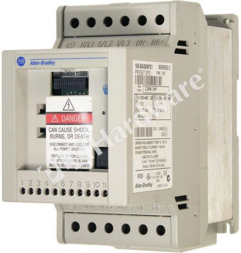 Allen Bradley 160-BA06NPS1 /C Smart Speed AC Drive Controller 3PH 6A, Read!