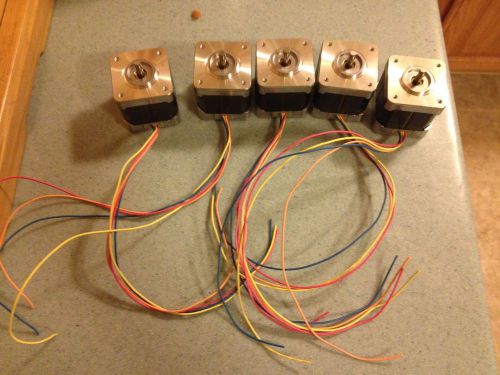 Qty 5 new minebea nema 17 stepper motor 1.8deg 3v 4wire 390mnm 55 oz.in for sale