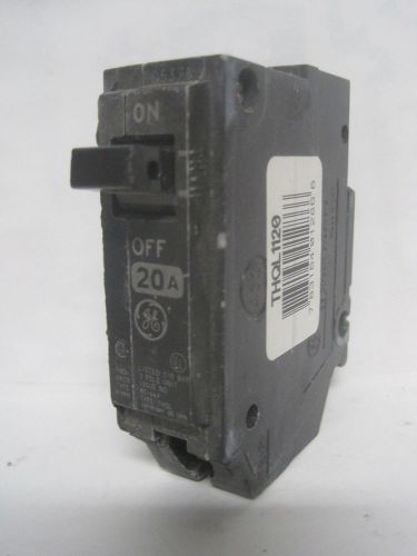 General Electric Single Pole Circuit Breaker THQL1120 20A 120/240V NNB