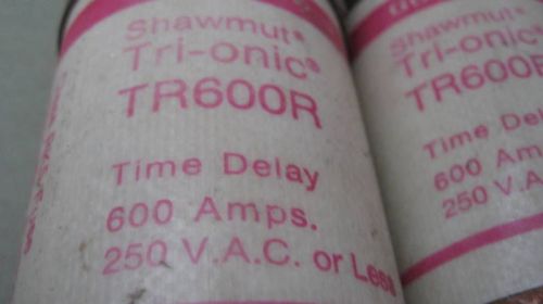 Shawmut gould tri-onic 600 amp fuse tr600r tr 600r 600a fuse 250vac for sale