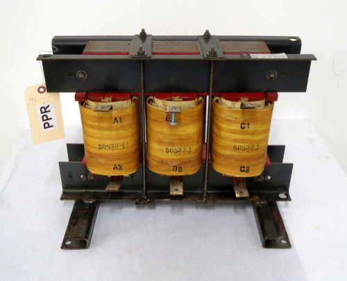 Rex manufacturing 3pr-0130c5h 2.704uh 130a amp 600v-ac line reactor b470563 for sale