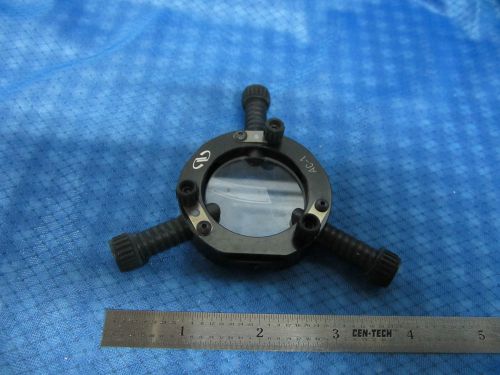 NEWPORT OPTICAL FIXTURE for LENS AC-1 + LENS OPTICS BIN #3 LASER