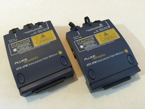 Fluke DTX-SFM SingleMode Fiber Module Set of Two 1200 1800