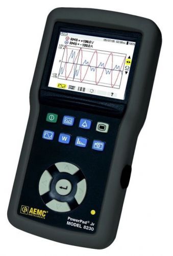 Aemc 8230 powerpad jr. 1-phase power quality analyzer *new* $1749 msrp for sale