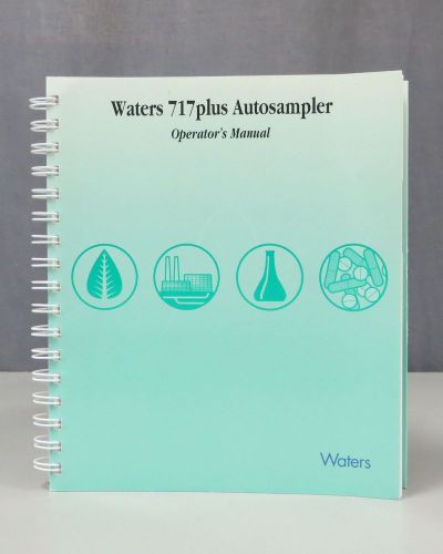 Waters 717 plus autosampler operators manual for sale