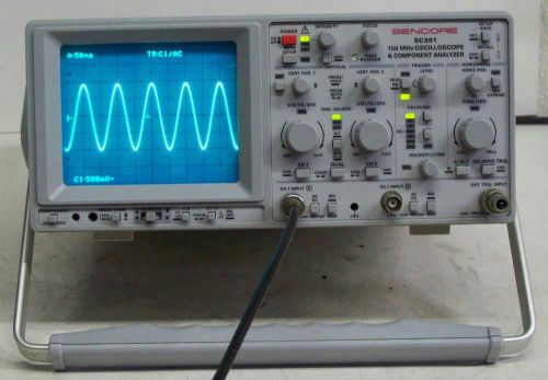 SENCORE SC301 2CH 150MHz OSCILLOSCOPE AND COMPONENT ANALYZER