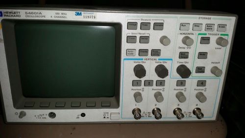 HEWLETT PACKARD AGILENT HP 54601A 4 CHANNEL OSCILLOSCOPE