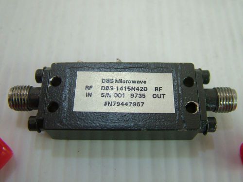 RF AMPLIFIER DBS MICROWAVE BROADBAND 4.5GHz - 15GHz GAIN: 28db PO:17dbm SEE DATA