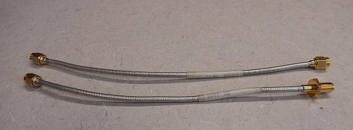 LOT OF 2 SMA BELDEN RG-402 20 GHz CONFORMABLE FLEXIBLE CABLE ASSEMBLY 8&#034; 1147