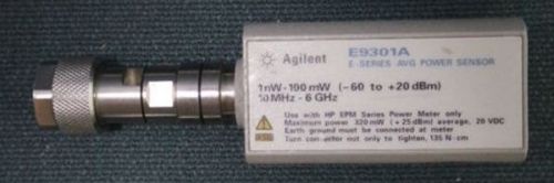 Agilent HP  E9301A Average Power Sensor, 10 MHz to 6 GHz, -60 to +20 dBm