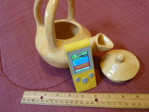 Uranium Glazed Handmade Pitcher 1.9 uSv/h Test Source