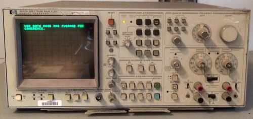 HEWLETT PACKARD 3582A SPECTRUM ANALYZER