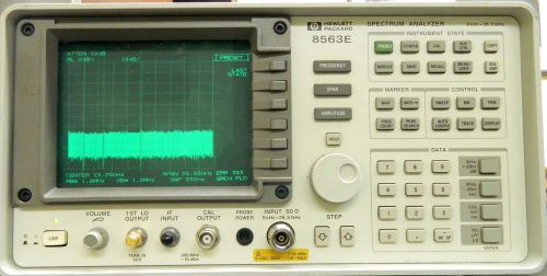 ****HP AGILENT 8563E SPECTRUM ANALYZER w/ 85620A Mass Memory Module Sold AS IS**