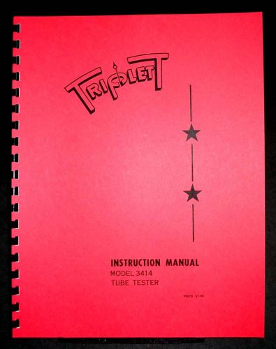 Triplett Tube Tester 3414 Manual