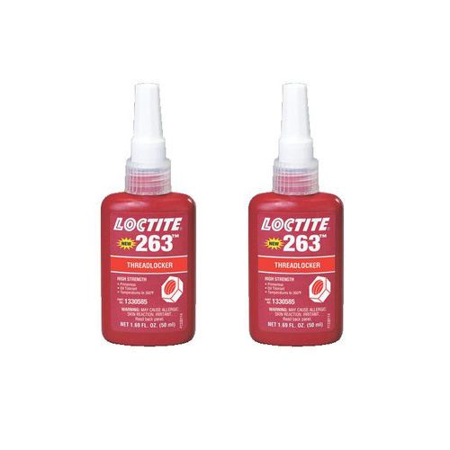 Hankel Loctite 263 Red Threadlocker High Strength Glue Multi-Purpose 50ml x 2EA