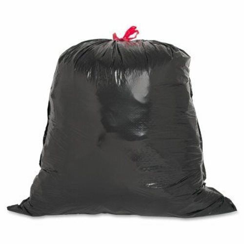 Genuine Joe Drawstring Trash Can Liners, 30 Gal, 30&#034;x32&#034;, 42/BX, Blk (GJO01230)