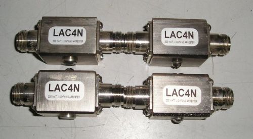 QTY 4 Laird Crushcraft LAC4N 200 Watt Lightning Arresters