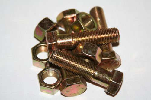 800 pieces  1/4-20 thru 1/2-13  hex head c/s grd 8 zinc yellow assortment for sale