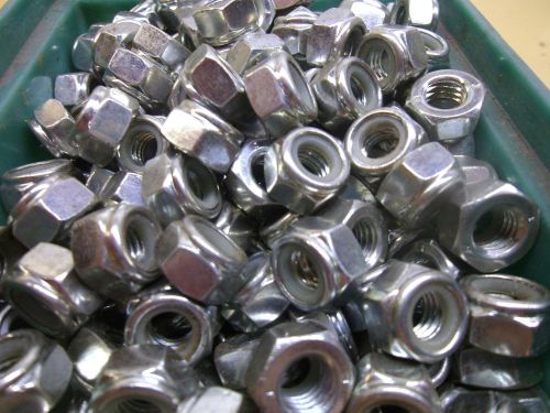 M8-1.25 HEX NUTS NY-LOC MAGNETIC STAINLESS OR CHROME PLATED (QTY.247) #9615
