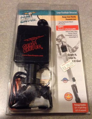 Nos gear keeper large flashlight retractor snap pin mount #rt3-4423 for sale